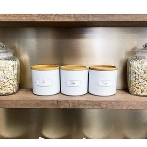 NWT farmhouse  canisters